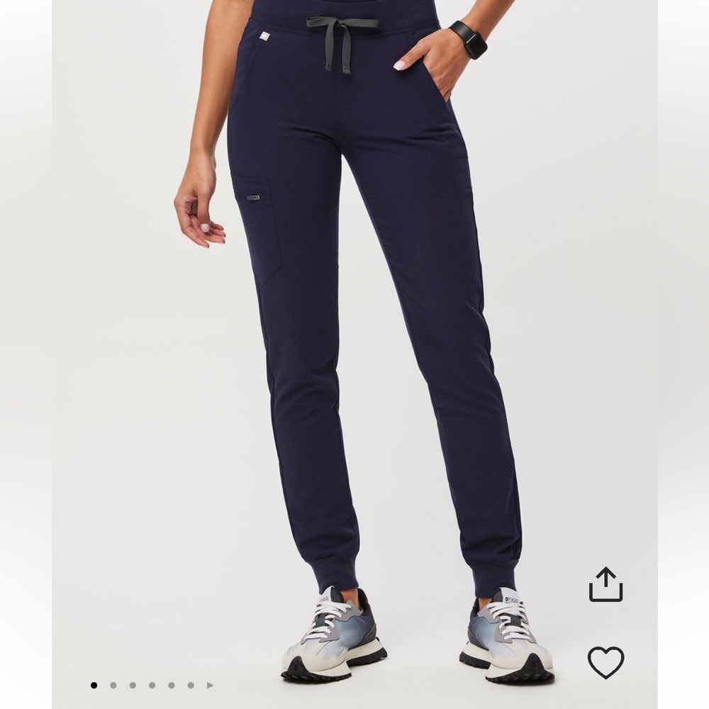 FIG clothing high waisted Zamora jogger scrub pants large petite